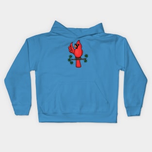 Mr. Cool Cardinal (Small Design) Kids Hoodie